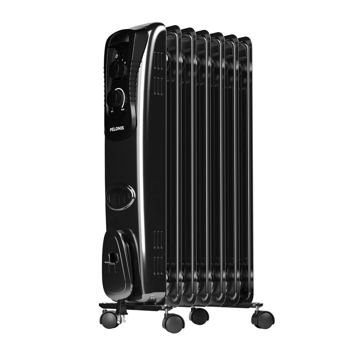 Pelonis NY1507-20MB Electric Radiator Heater Black 25 Inches