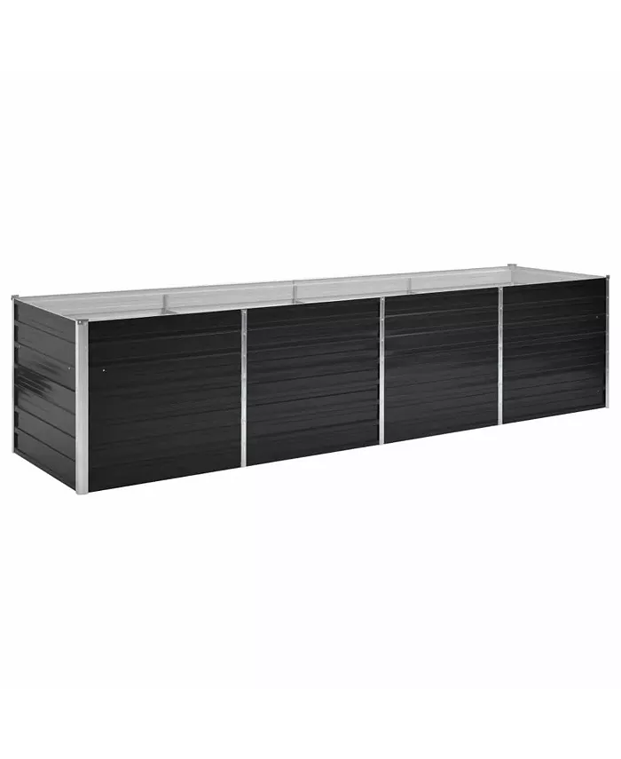 vidaXL Garden Raised Bed Anthracite 126