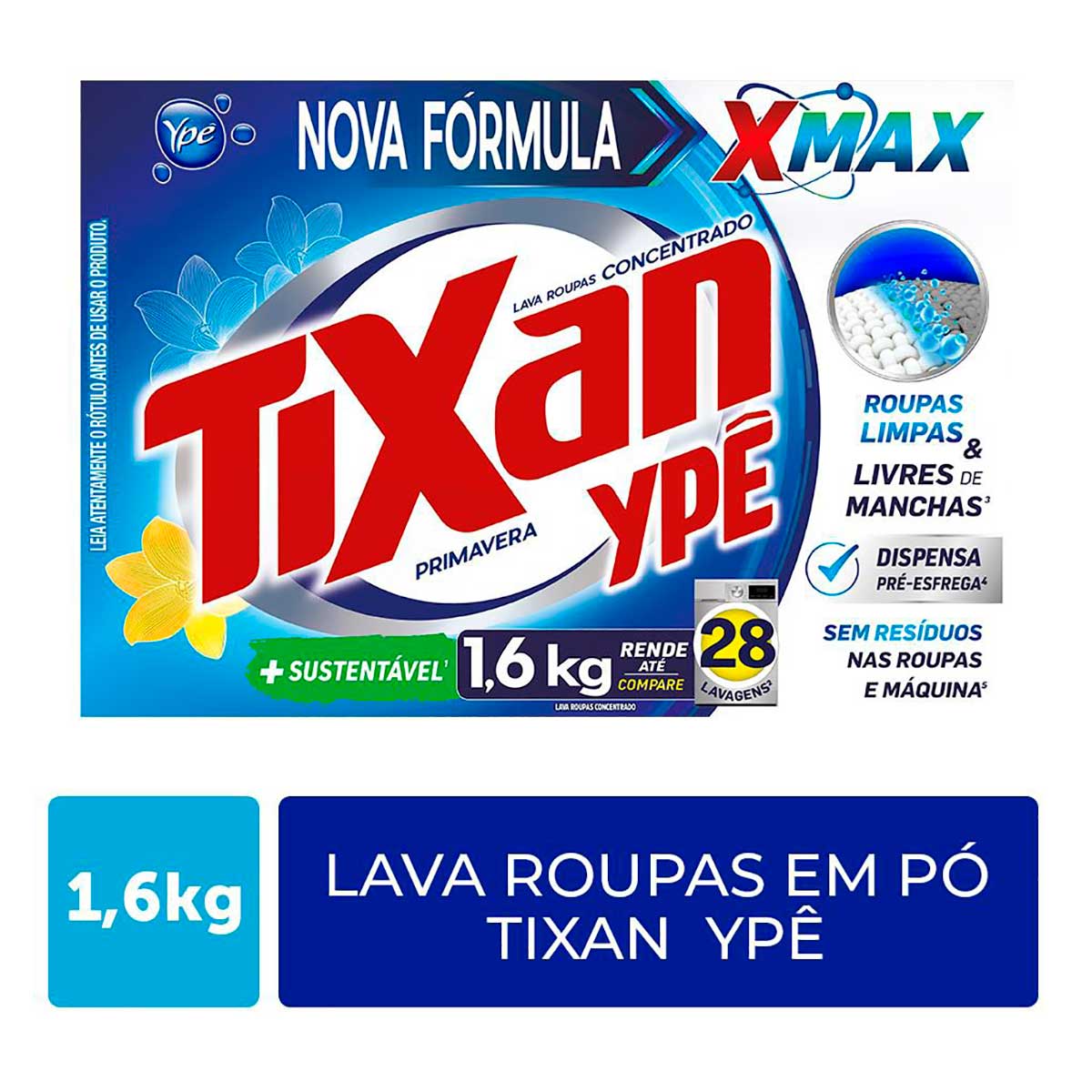Sabao em Po Tixan Ype Primavera 1,6Kg