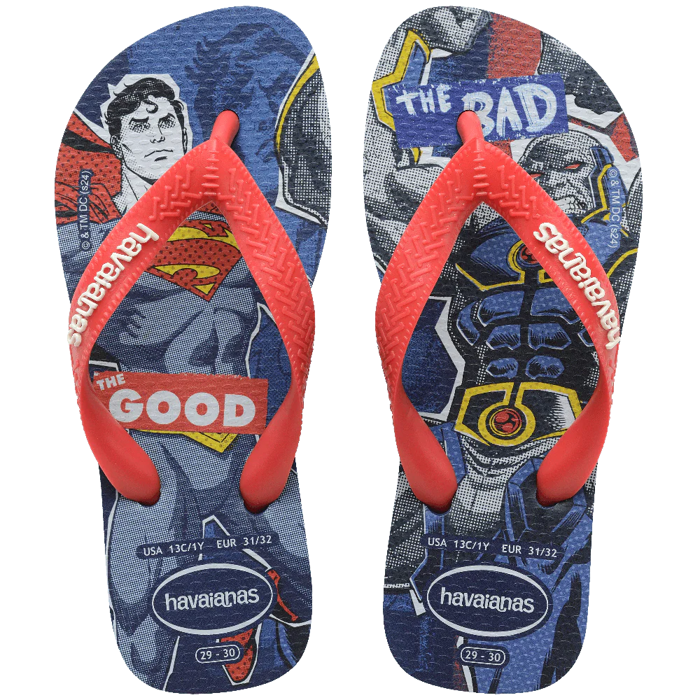 Chinelo Havaianas Infantil Top Heróis DC Super-Homem