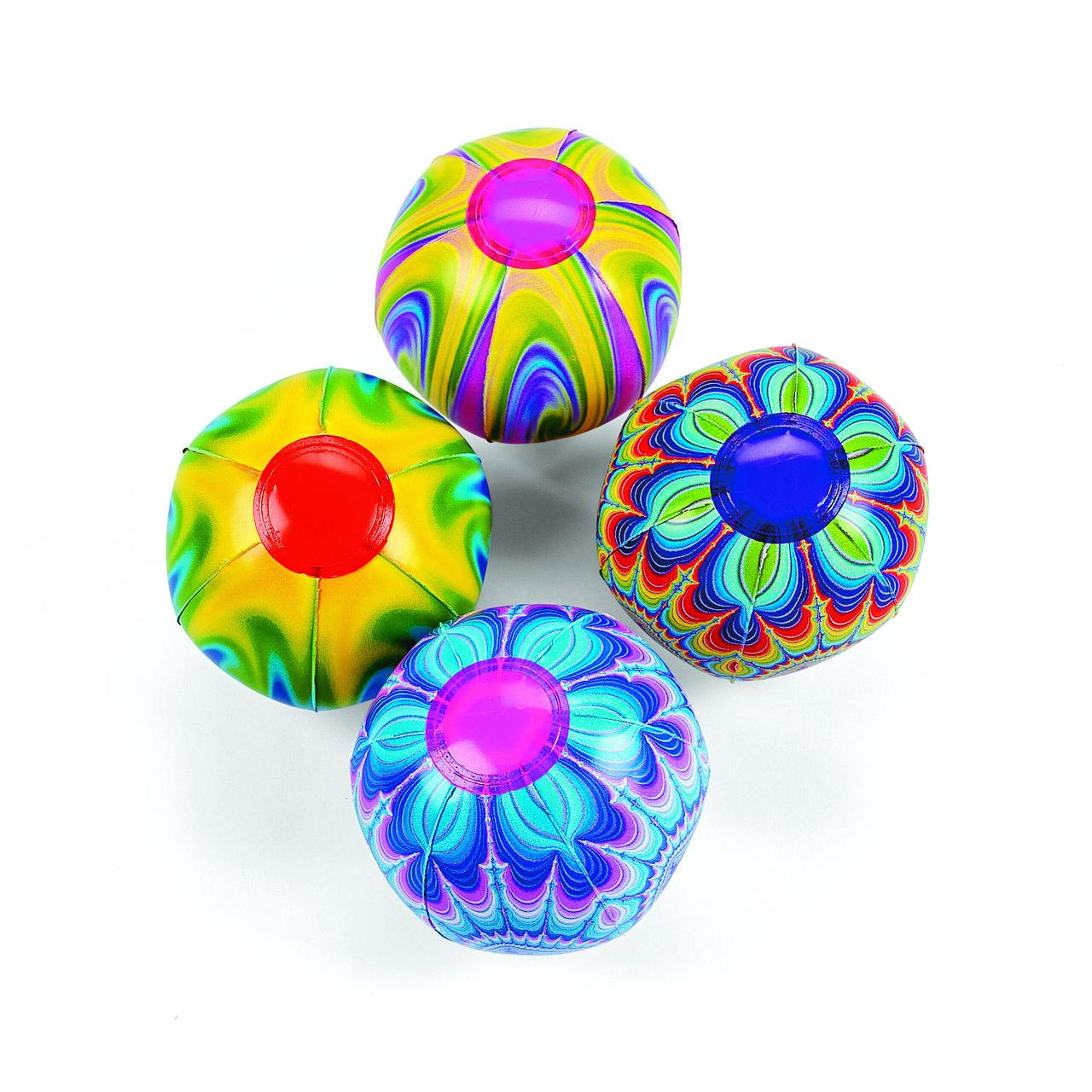 Mini Tie Dye Beach Balls - Party Favors - 12 Pieces