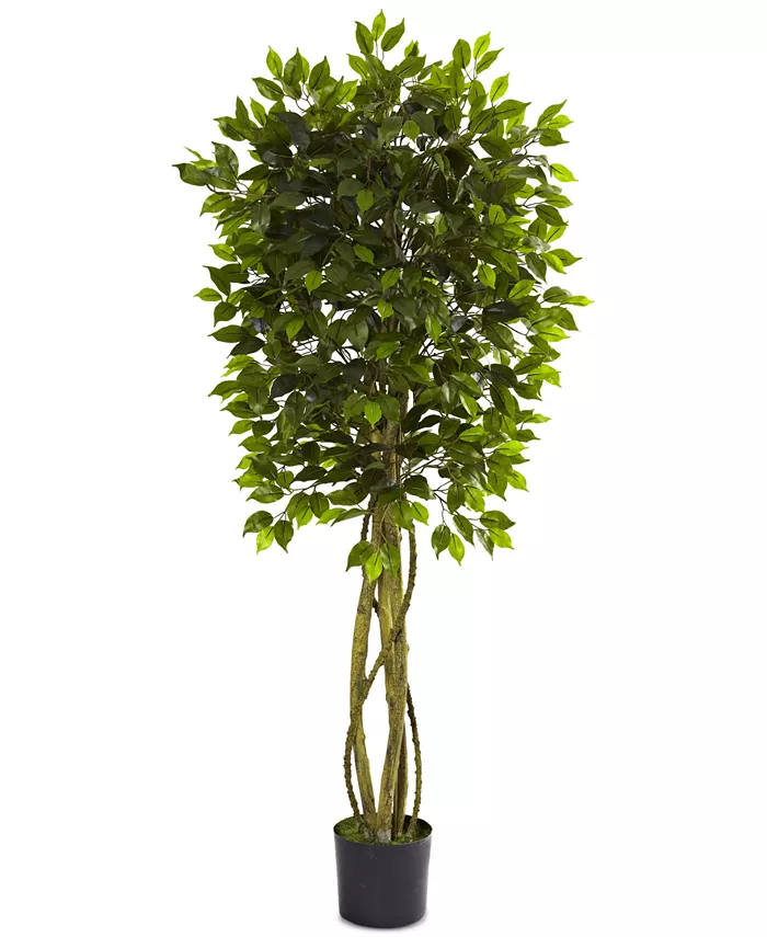 Nearly Natural 5.5' Ficus UV-Resistant Indoor Outdoor Tree