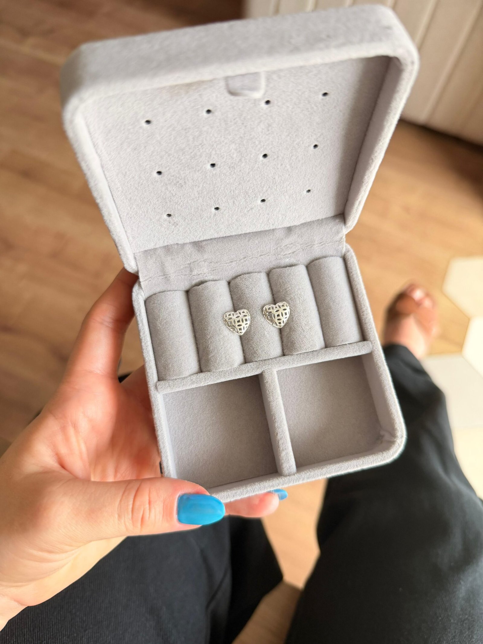 Brinco Coração Vaz.