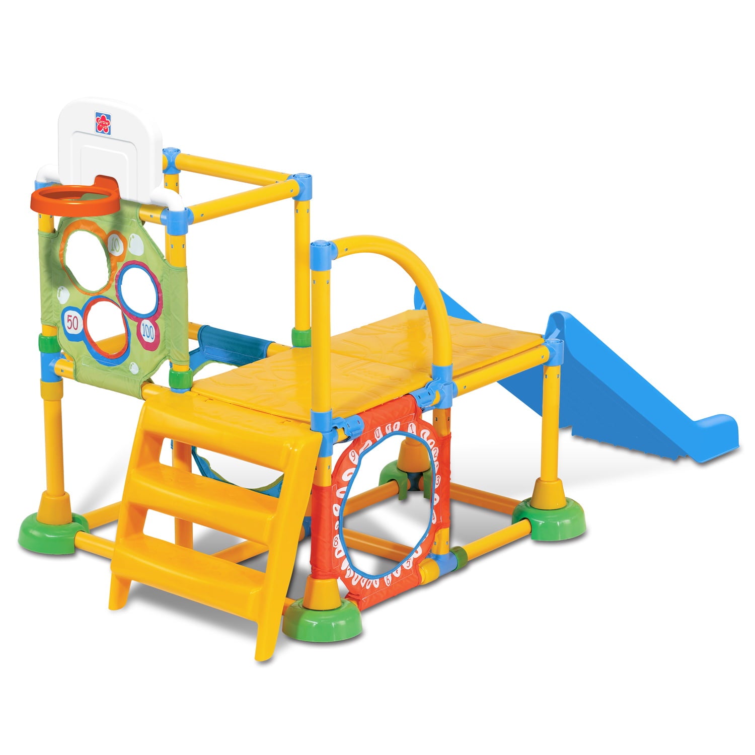 Grow N Up Toddler Climb 'N Slide Plastic Jungle Gym