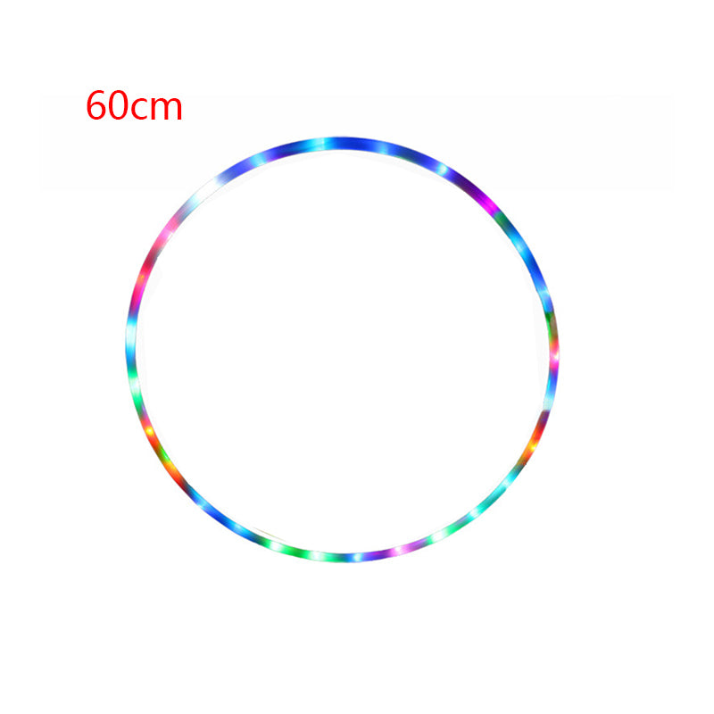 Detachable 10 LED Glowing Sport Hoop Multicolor Hoop Weight Loss Bodybuilding Fitness Hoops For Children Adult