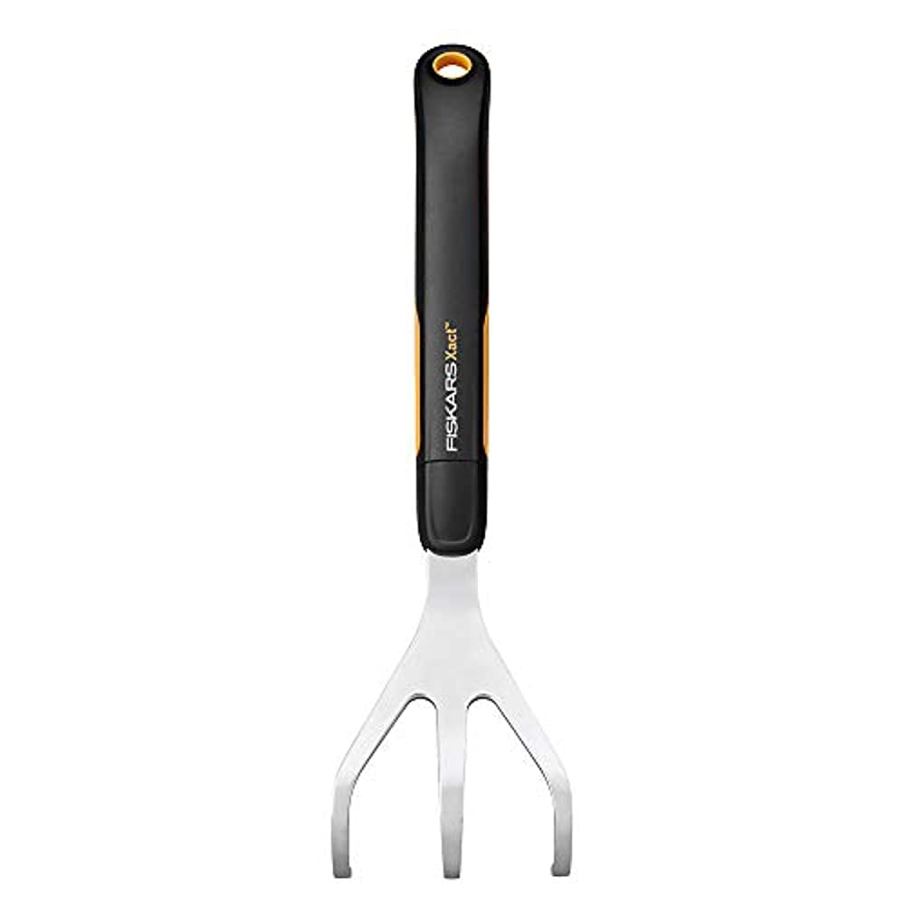Fiskars Xact Hand Cultivator Garden Tool with SoftGrip Handle