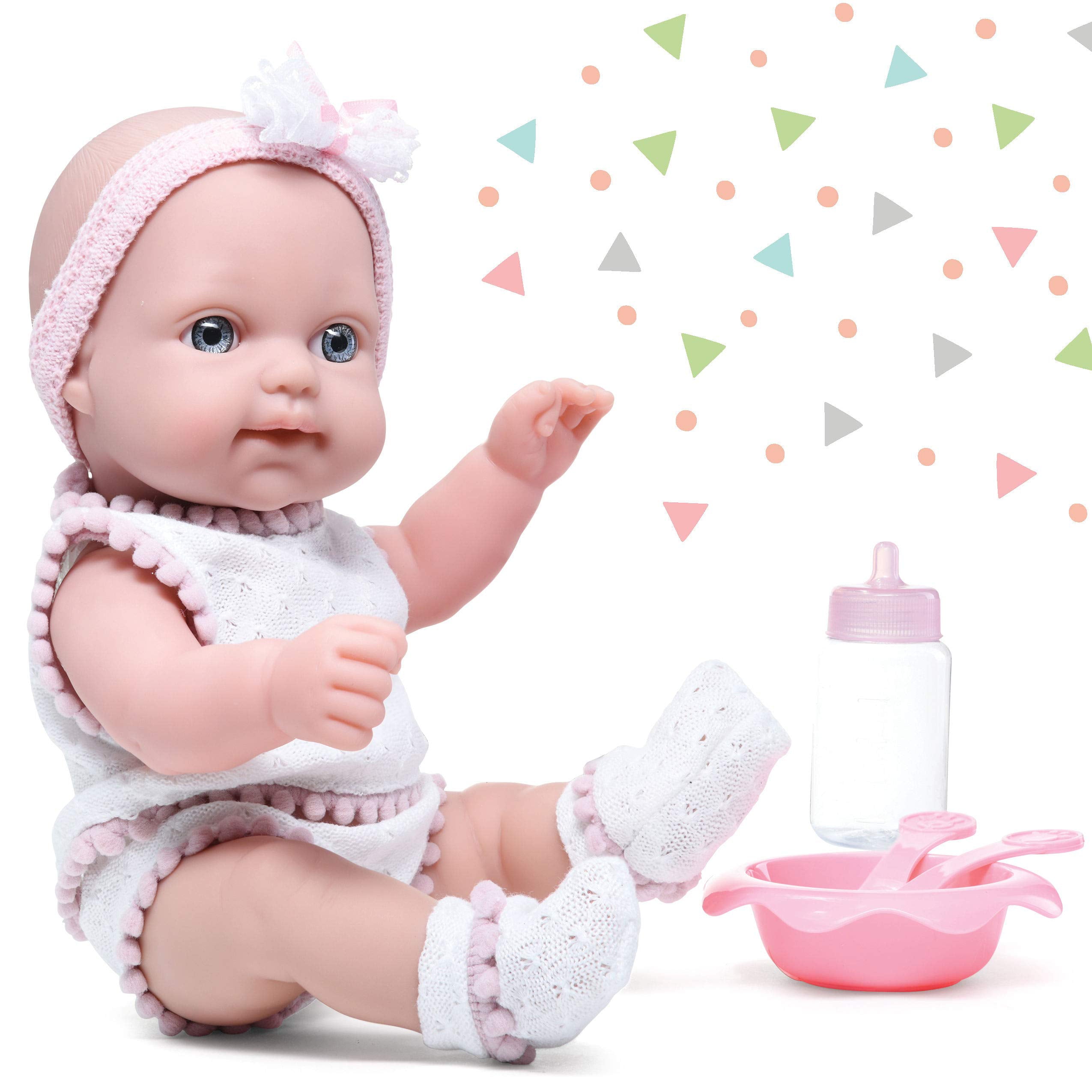 Litti Pritti Baby Dolls Set Realistic With Bottle, Baby Dolls Feeding Set & Outfit, Dolls for 2 Year Old Girls, Great Gift