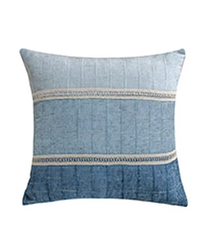 Levtex Lillian Stripe Chenille Decorative Pillow， 18