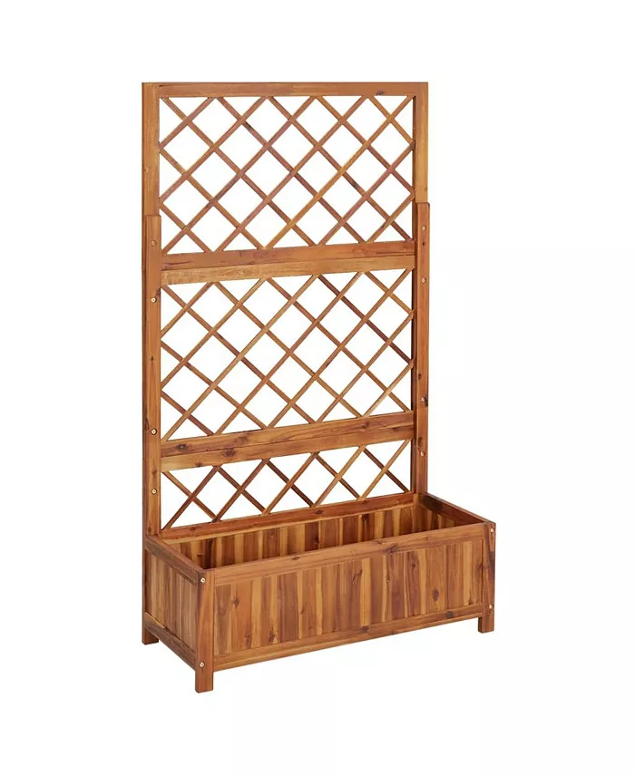 vidaXL Raised Bed with Trellis 33.5