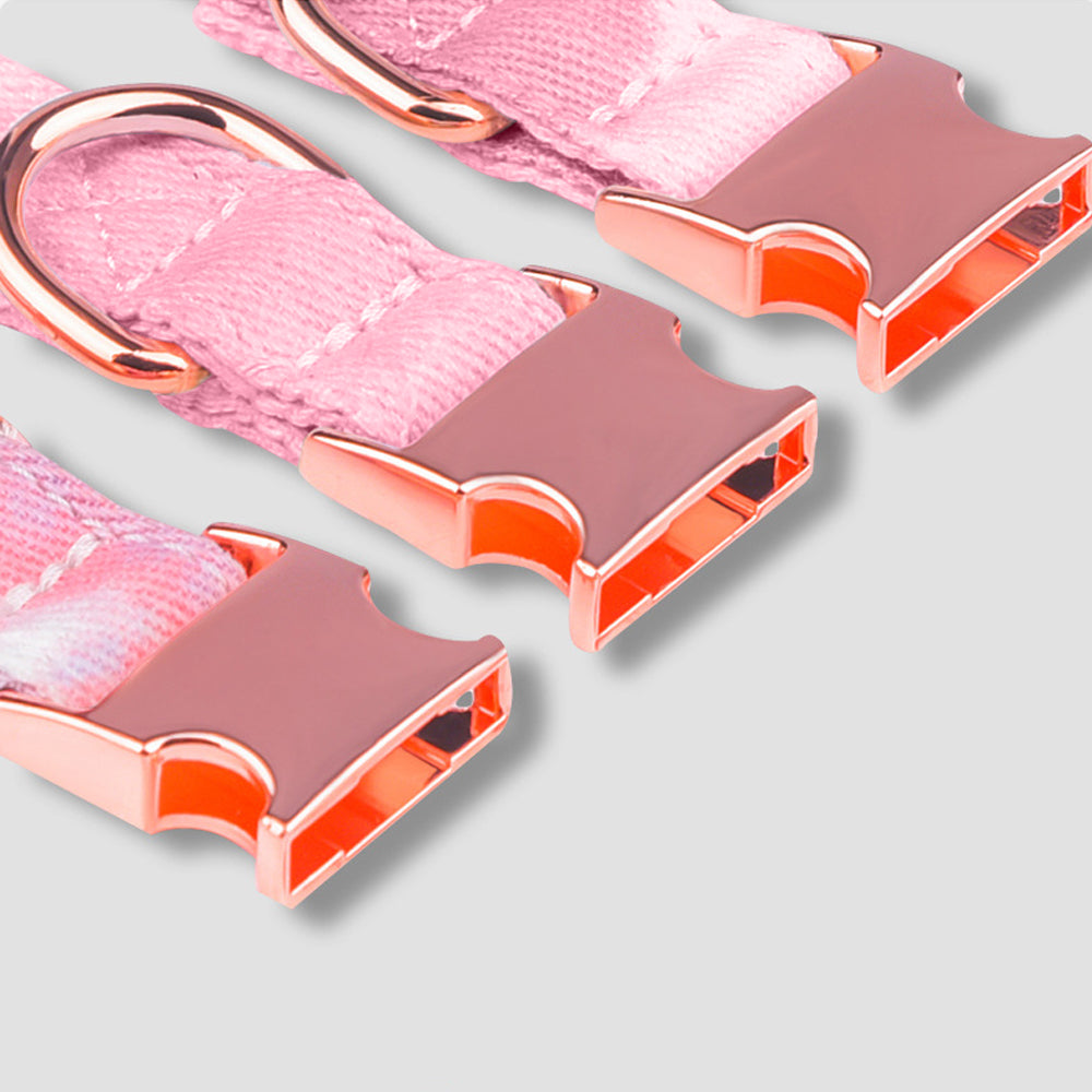 Bowtie Dog Collar ， Cute Pink Cotton Linen Breathable Dog Collar Bow Tie ，Detachable Bowtie， Adjustable Collarfor for medium large dogs