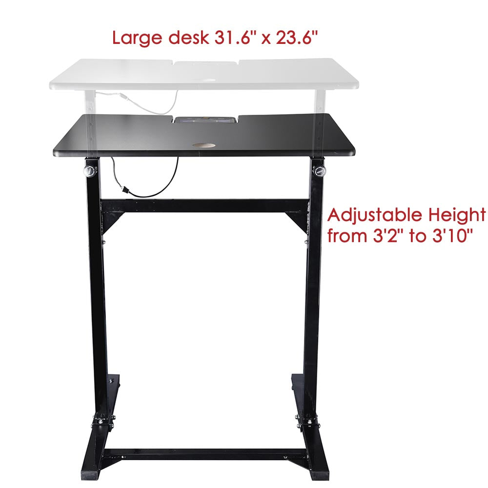 Yescom Treadmill & Treadmill Desk with Remote 1.5HP