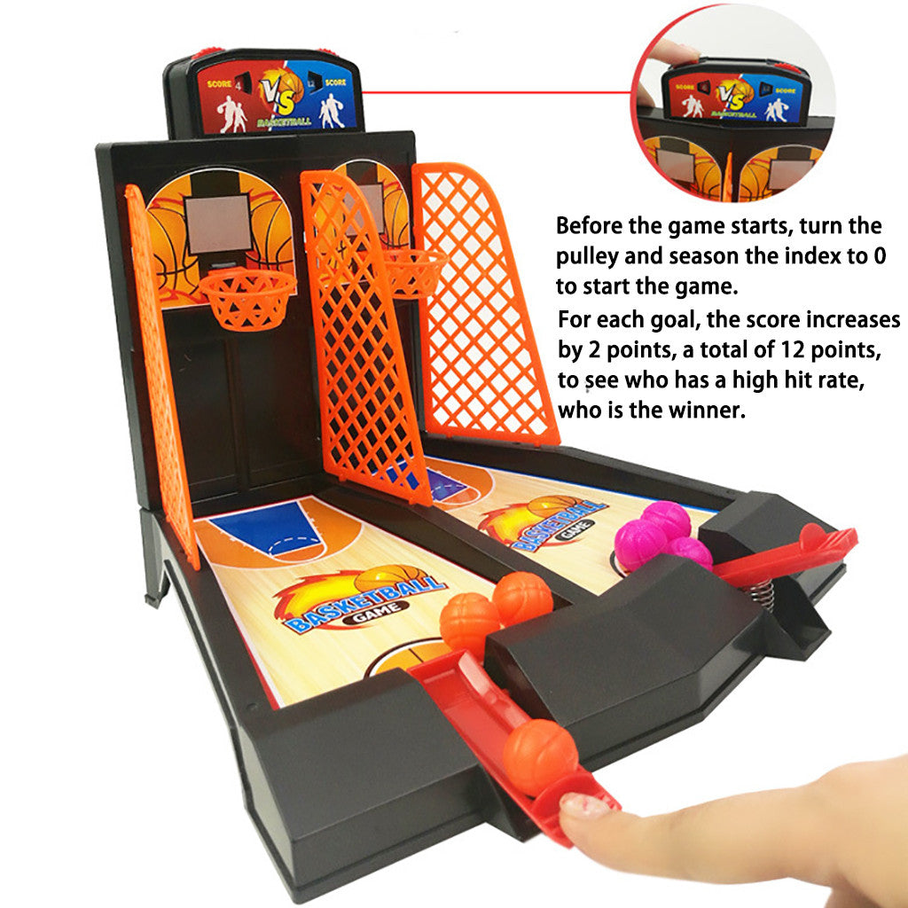 2-Player Desktop Table Basketball Games Classic Basketball Shooting Toy