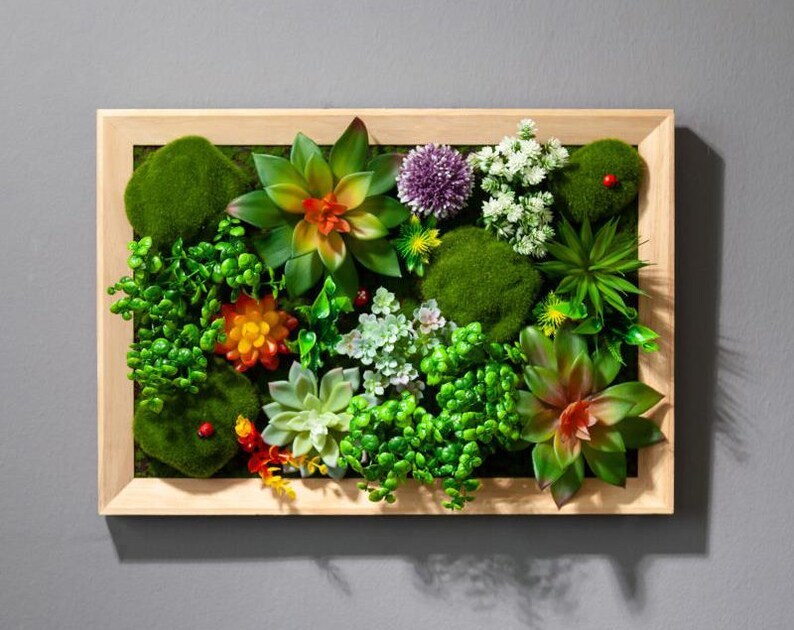 Artificial Plant Succulent Wall Art | Plant Wall | Wall Decoration | H