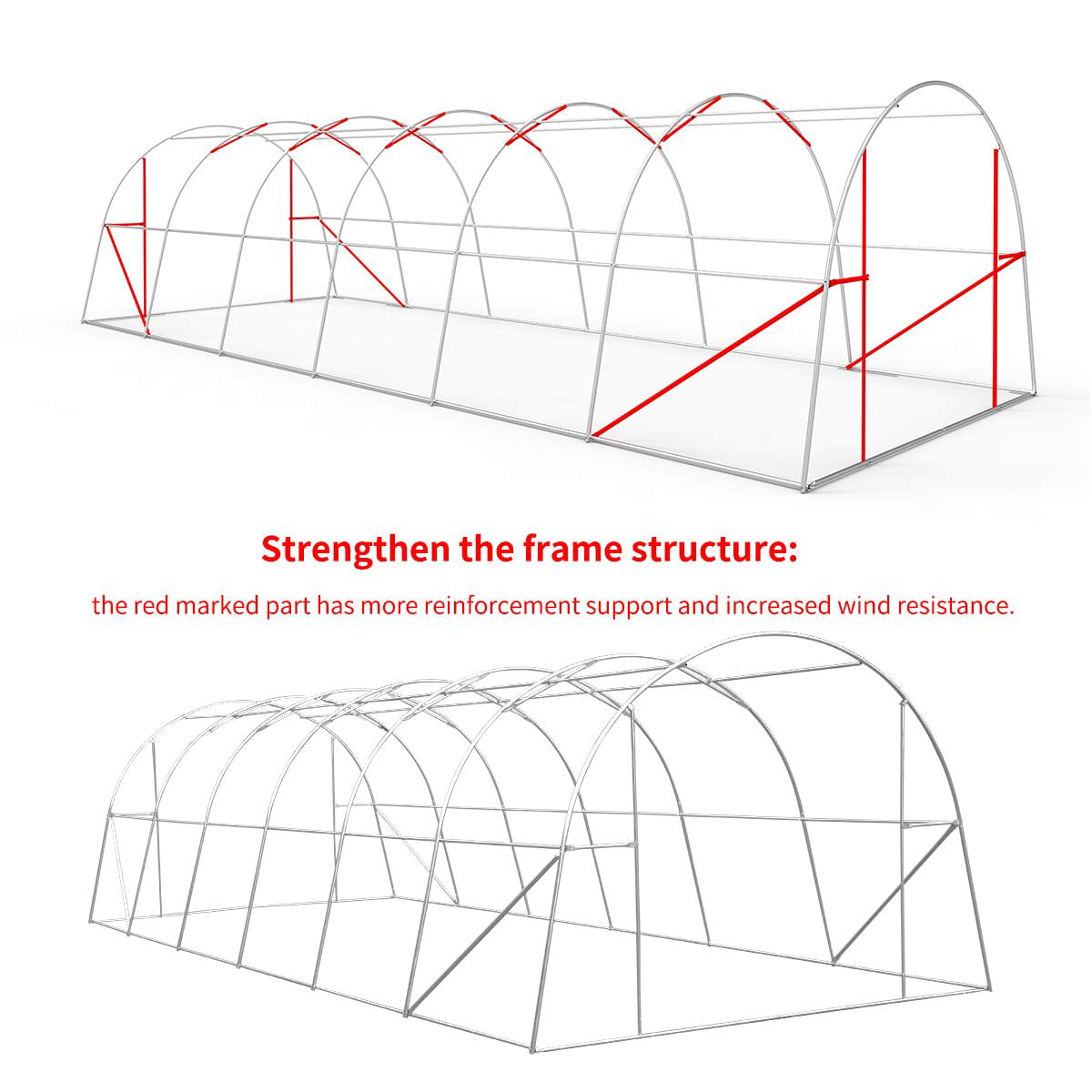 U-MAX Greenhouse Tent Pet Dog Bed， Medium， White