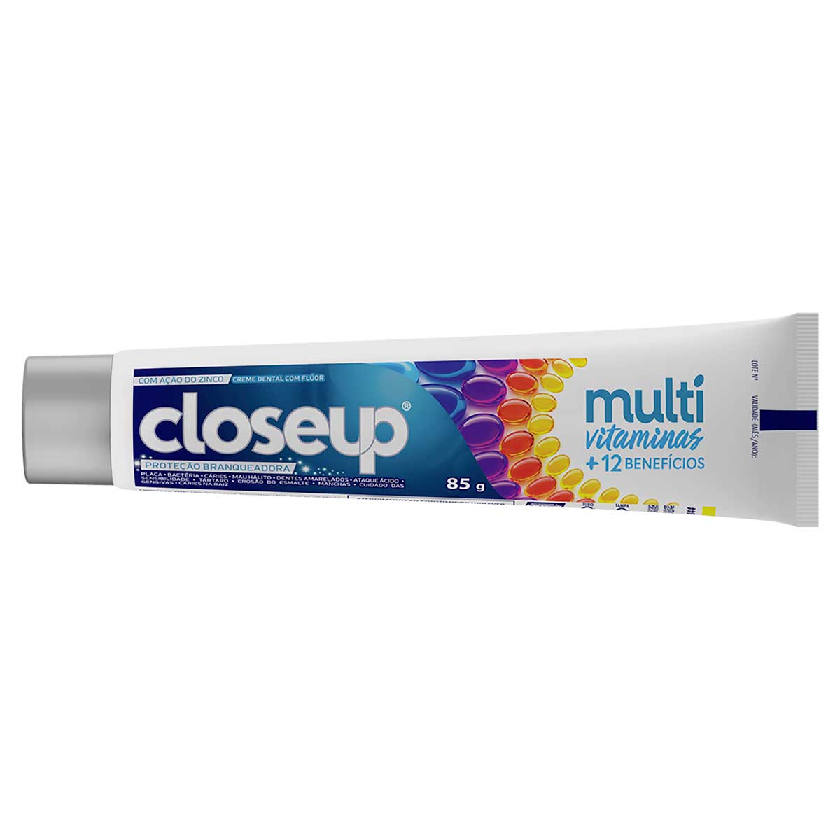 Creme Dental Closeup Multivitaminas Mais 12 Beneficios 85g