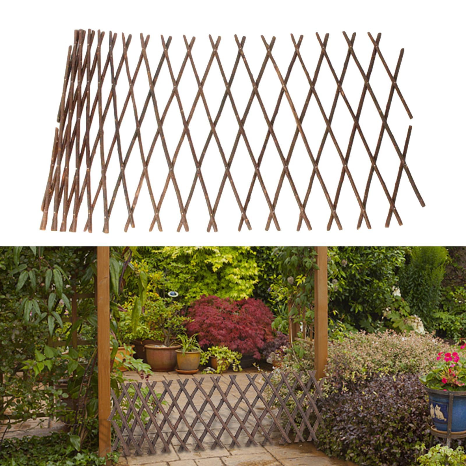 Expanding Garden Fence Trellis Screen Planting Climbing Lattice Support Panel for Home Restaurant