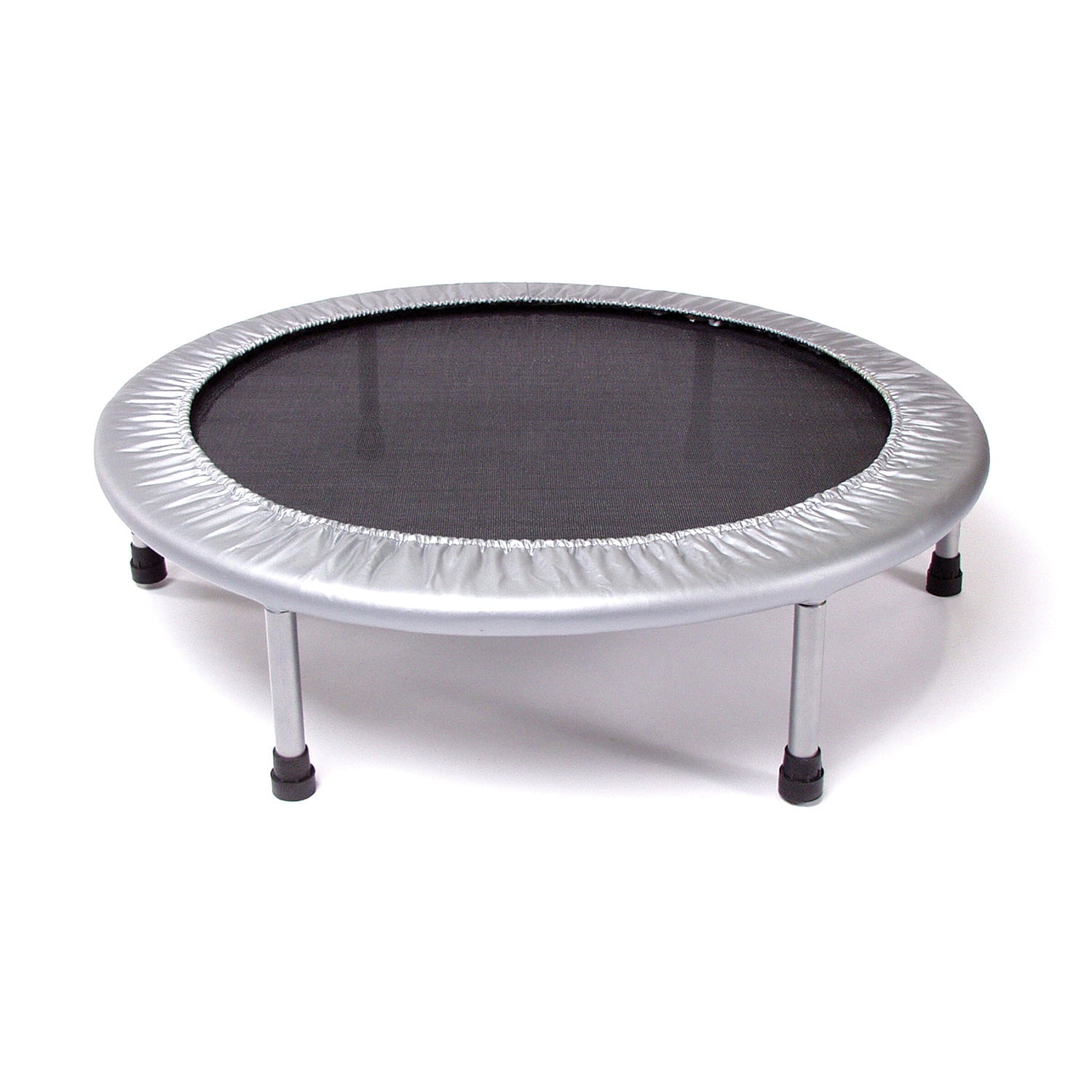 Stamina 36 in. Folding Trampoline， Gray - Low Impact - Easy to Use