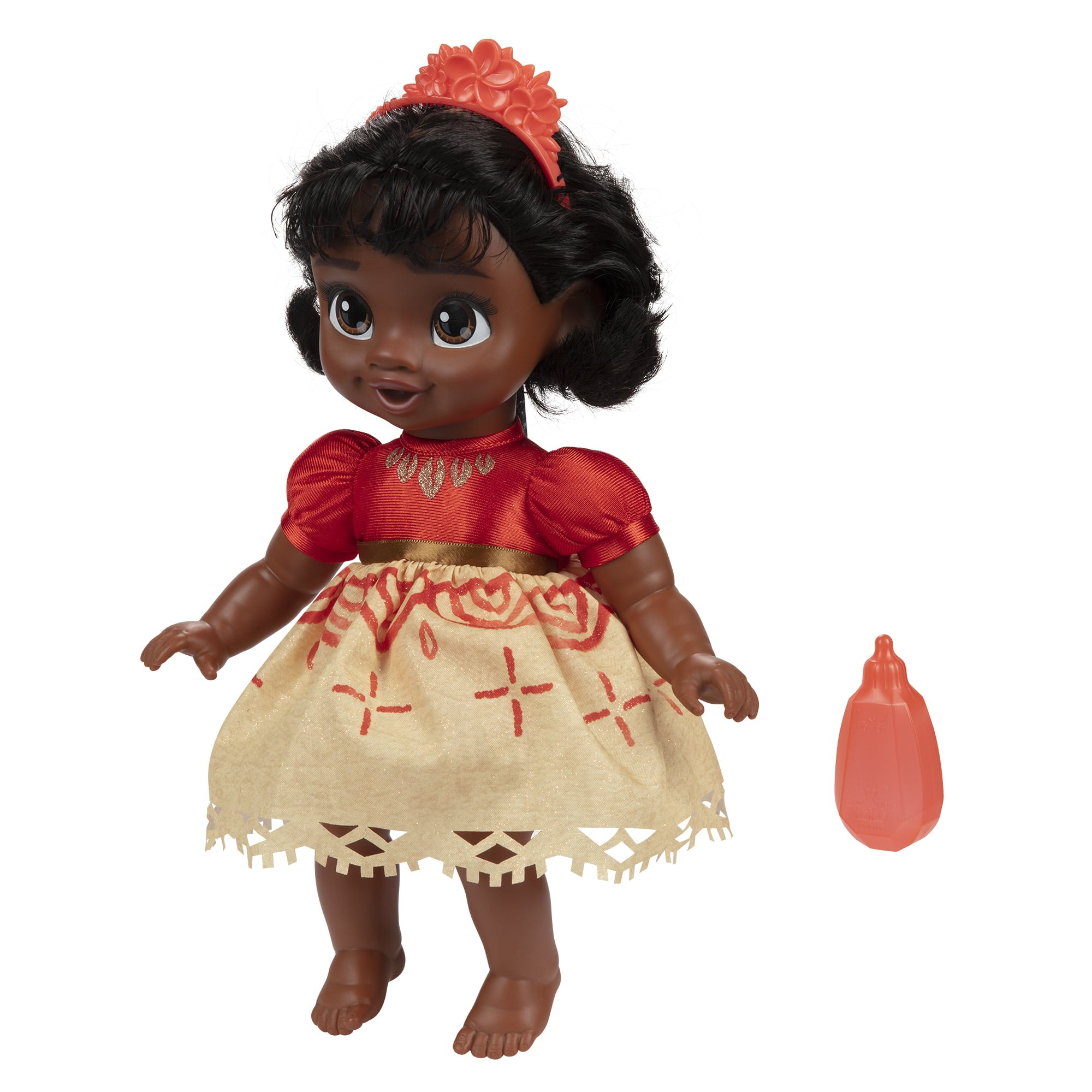 Disney Princess Deluxe Moana Baby Doll Includes Tiara and Bottle for Children Ages 2+