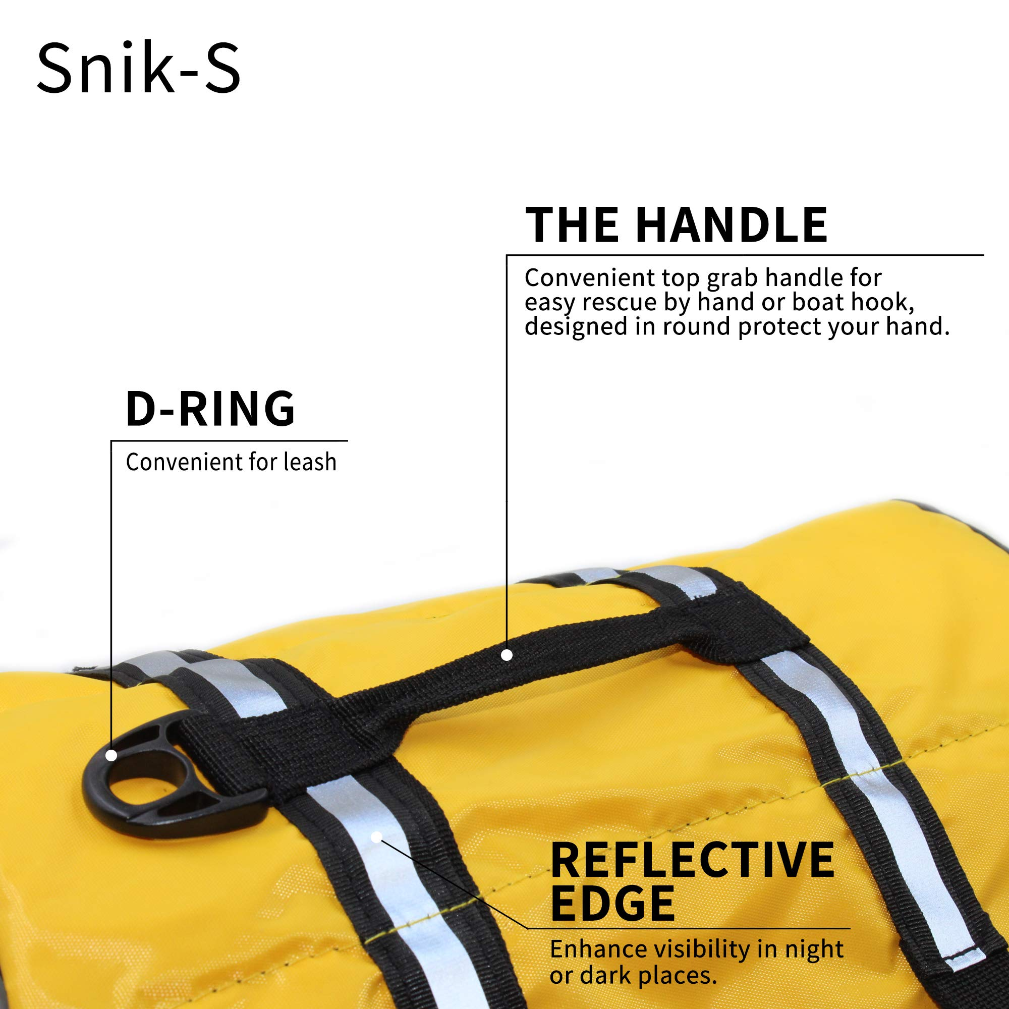 Coloody Dog Life Jacket Safety Swimsuit with Reflective Stripes for Doggie