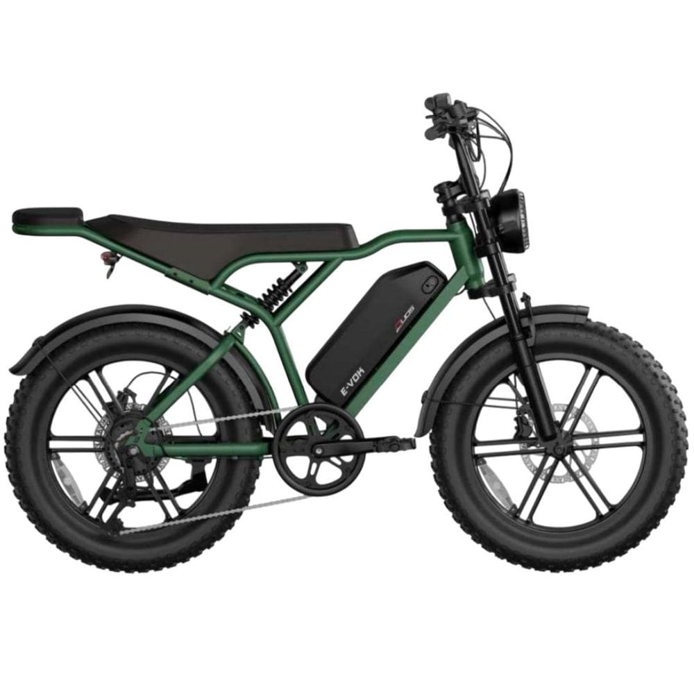 Bicicleta Elétrica Scooter Freio a Disco 1000W Lítio E-Vok Verde