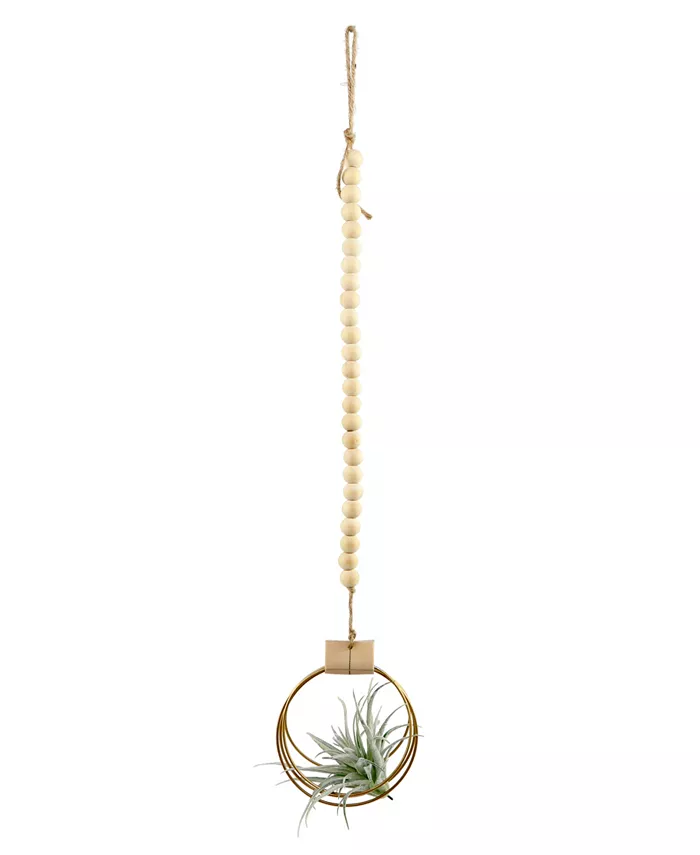 Flora Bunda Wood Beads Airplant Hanger， 29