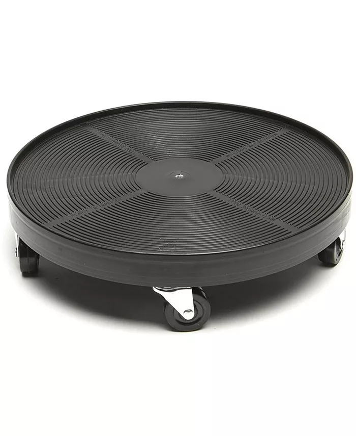 Devault Enterprises Plastic Moveable Plant Dolly w Wheels， Black