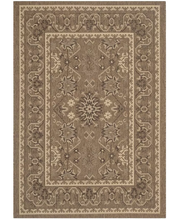 Safavieh Courtyard Brown and Creme 5'3
