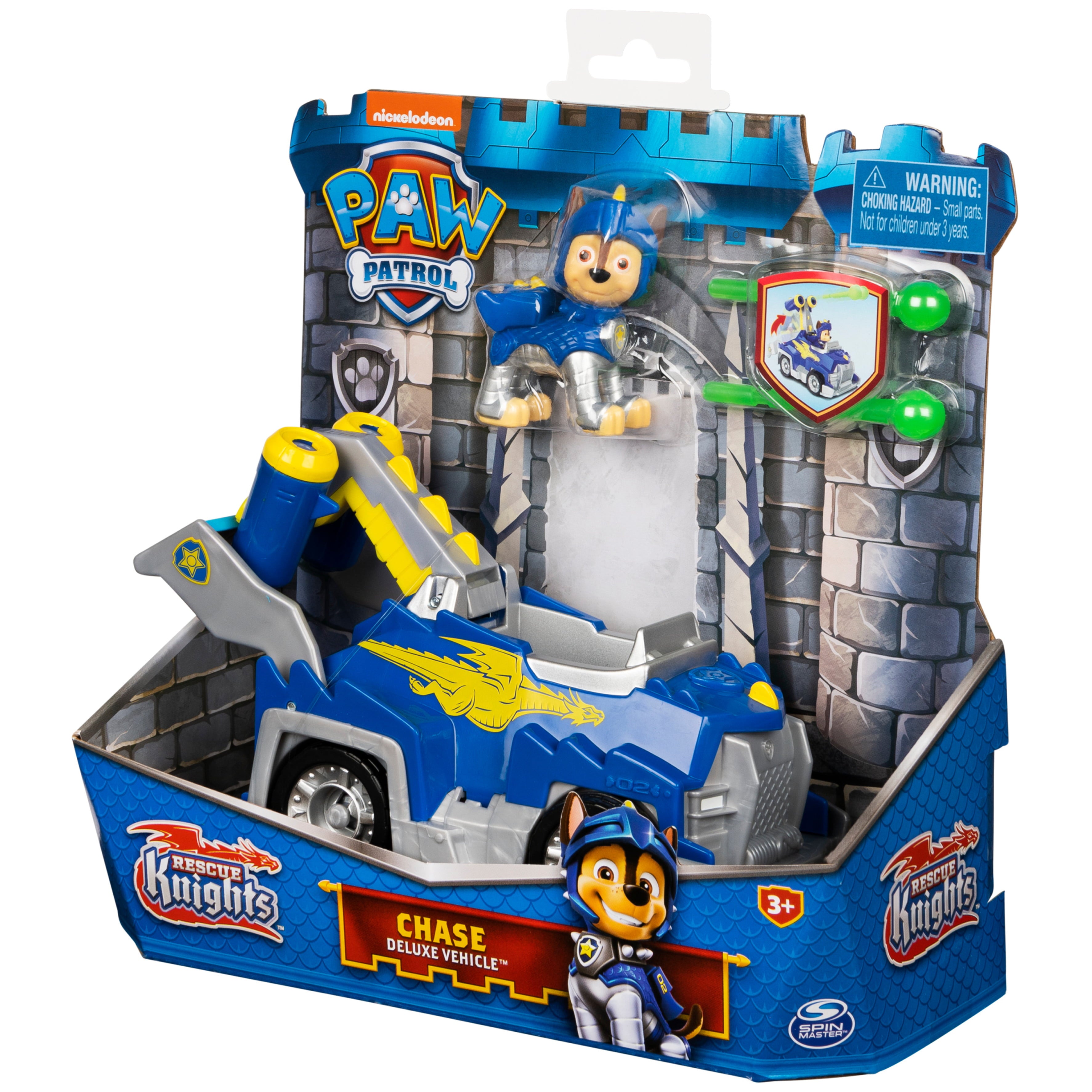 PAW Patrol: Rescue Knights - Transforming Car with Chase Action Figure