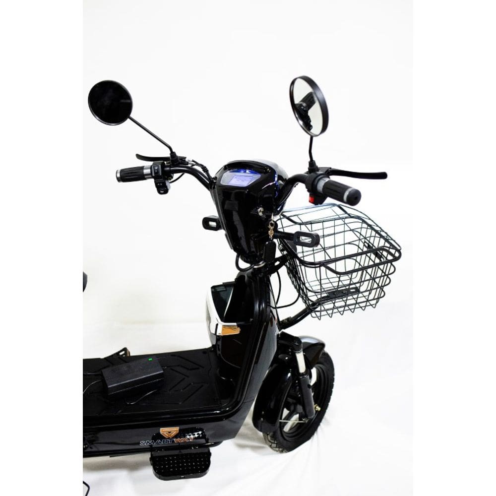 Bicicleta Elétrica Save 350w Sem Cnh Moto Scooter - Cor: Preto
