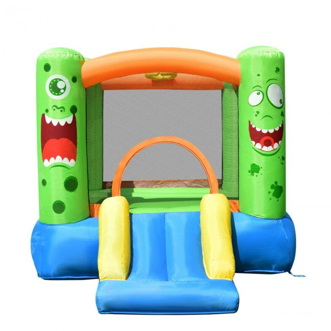 Forclover Kids Playing Inflatable Bounce House Jumping Castle Game Fun Slider without Blower