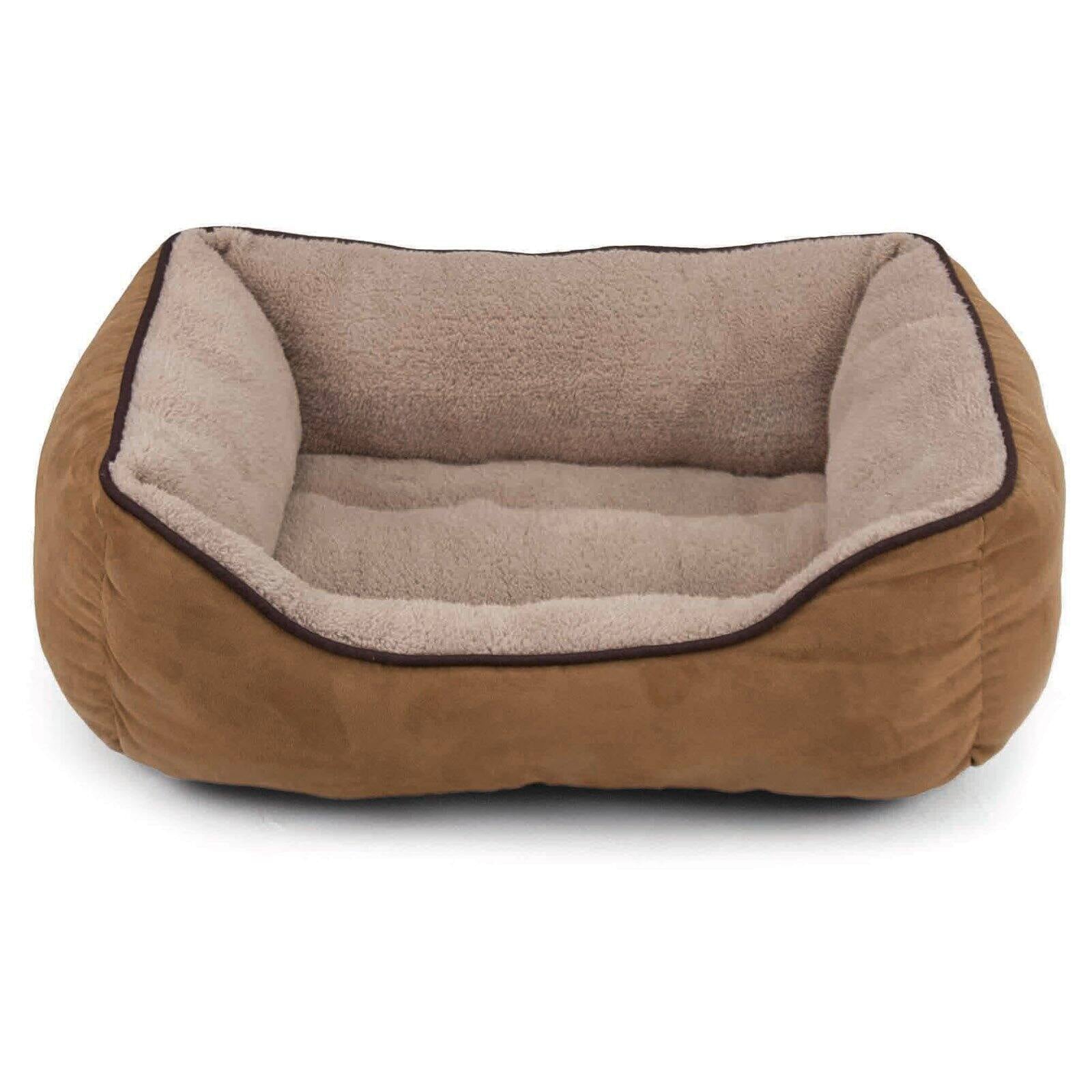 Dallas Manufacturing Company Faux Suede Box Pet Bed