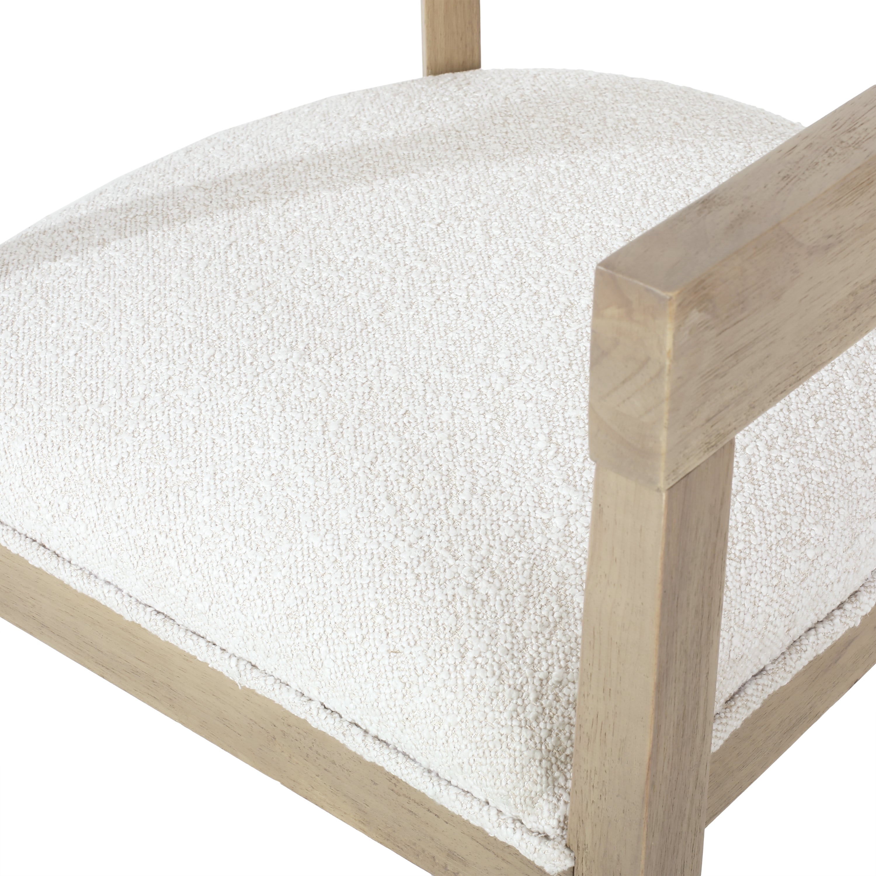 Ladieu Fabric Upholstered Wood 5 Piece Dining Set