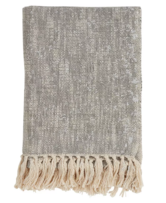 Saro Lifestyle Foil Design Throw