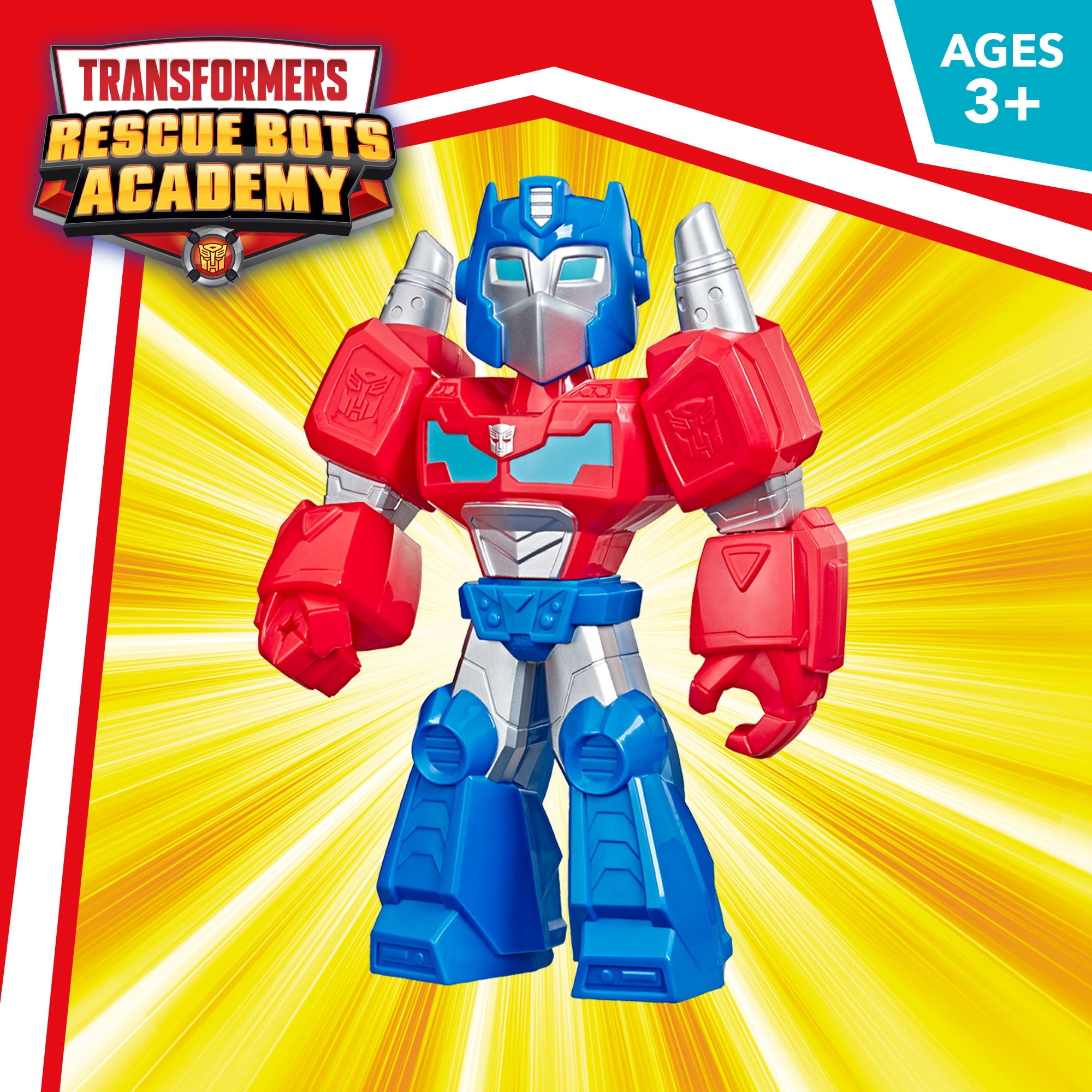 Transformers Rescue Bots Academy Mega Mighties 10-Inch Optimus Prime Action Figure