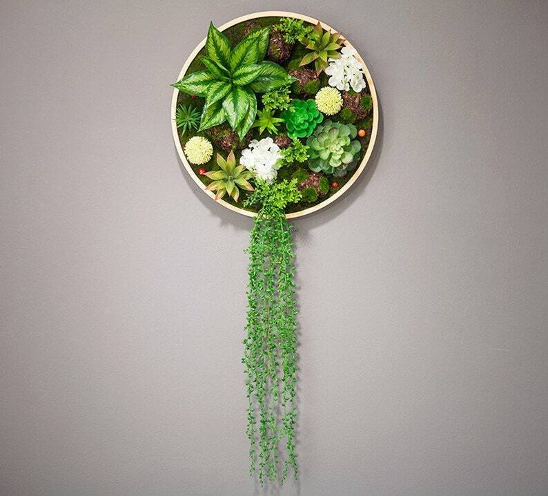 Succulent Wall Art Home Decor | Faux Succulents | Decor Living Wall Ar