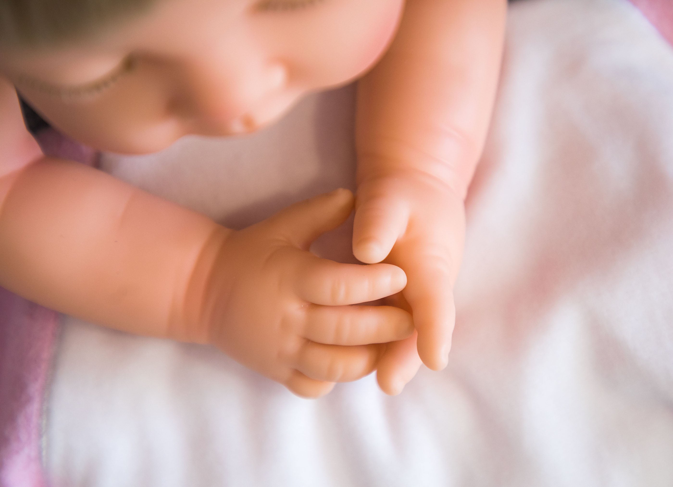 Tiny Treasures Toy Baby Doll in Gift Box - Brown Hair