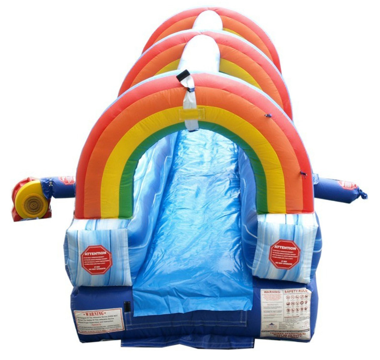 TentandTable Commercial Inflatable Slip n Slide， Blue Marble with Blower， 25'