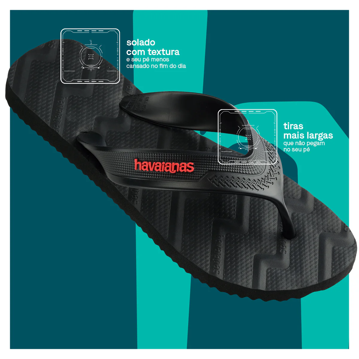 Chinelo Havaianas Track Waves