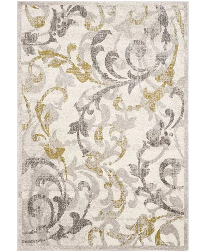 Safavieh Amherst Ivory and Light Gray Outdoor Area Rug Collection