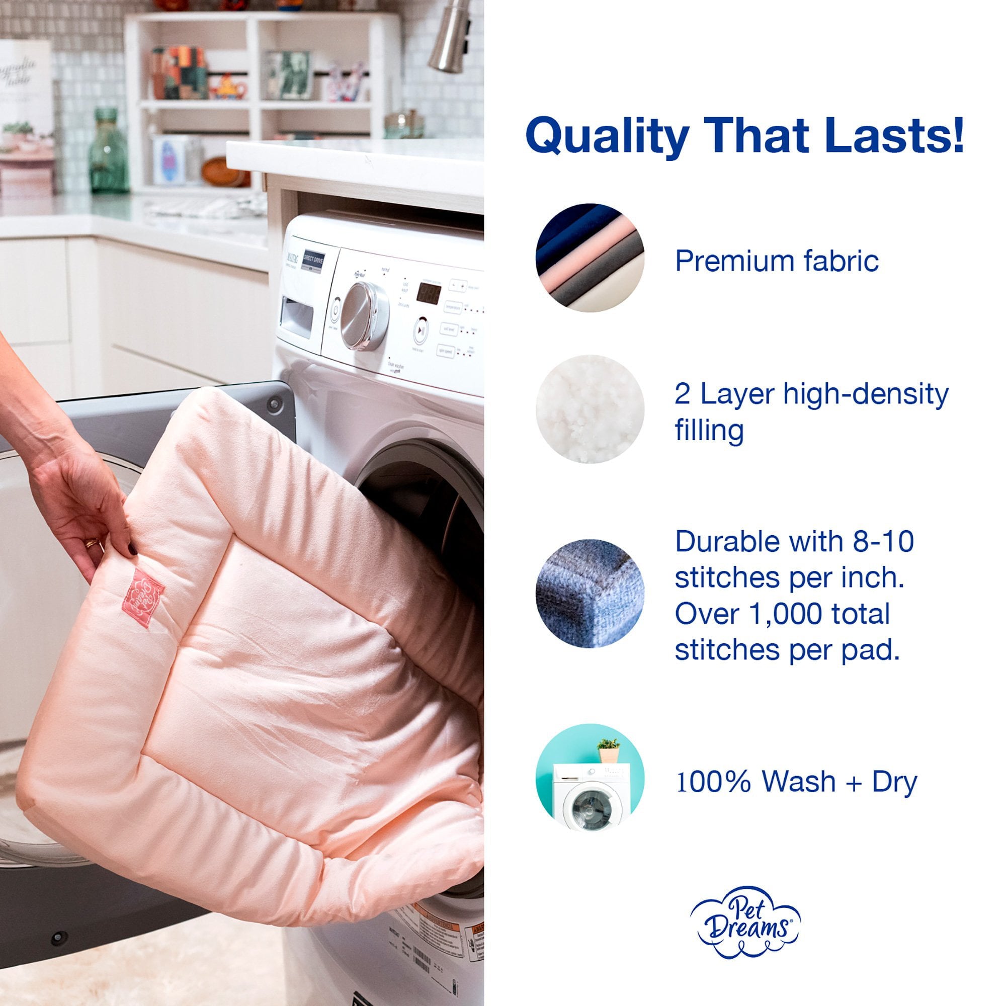 Pet Dreams Dog Crate Bumper - for Single Door and Double Door Dog Crate， Eco Friendly Bumper Pads for Wire Dog Crate， for Paw， Collar， Dog Tail Protector， Graphite Grey， X Small  18 Inch Dog Bumper