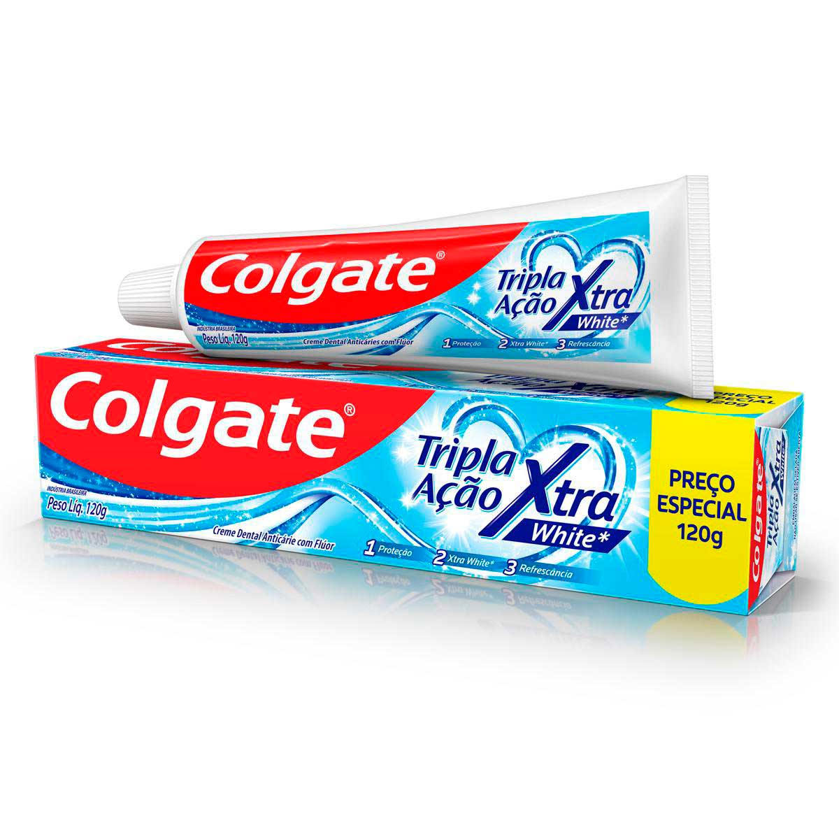 Creme Dental Colgate Tripla Acao Xtra White 120 g
