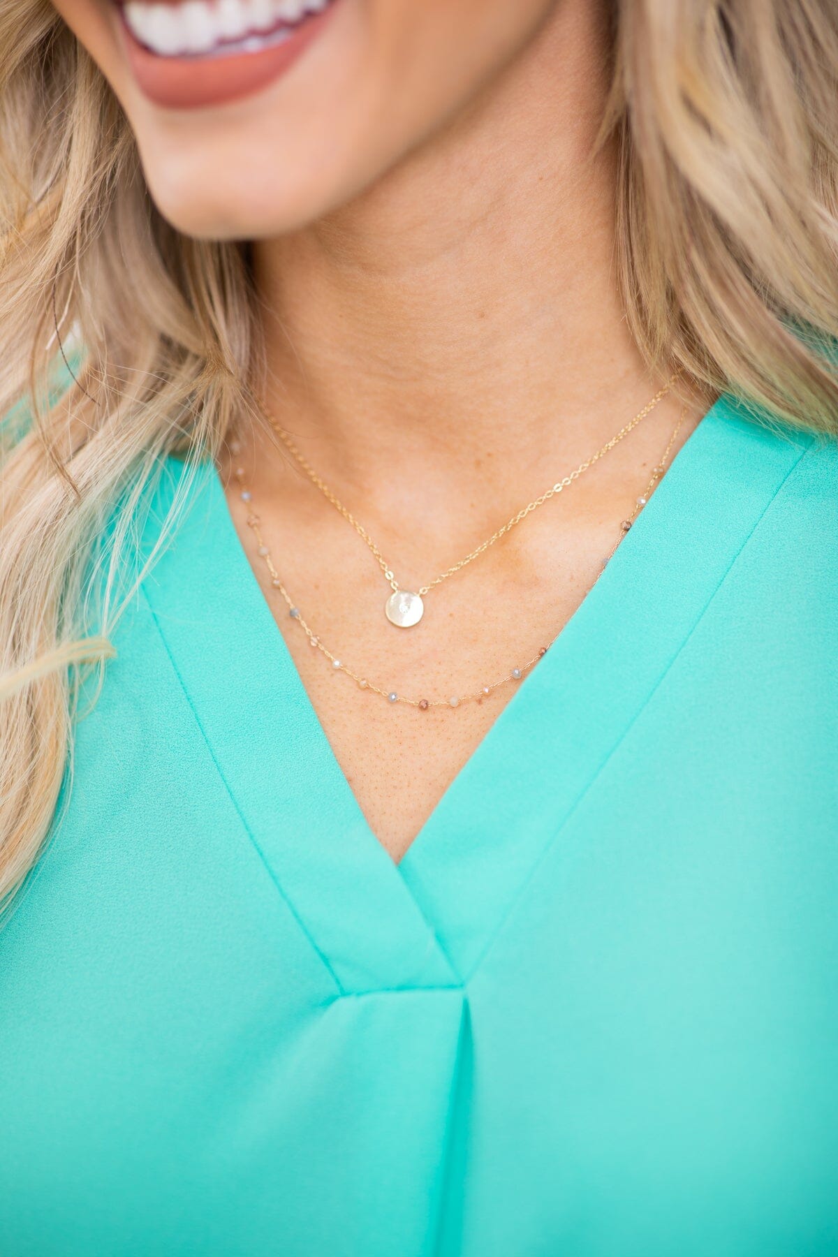 Gold Dainty Layered Chain Necklace