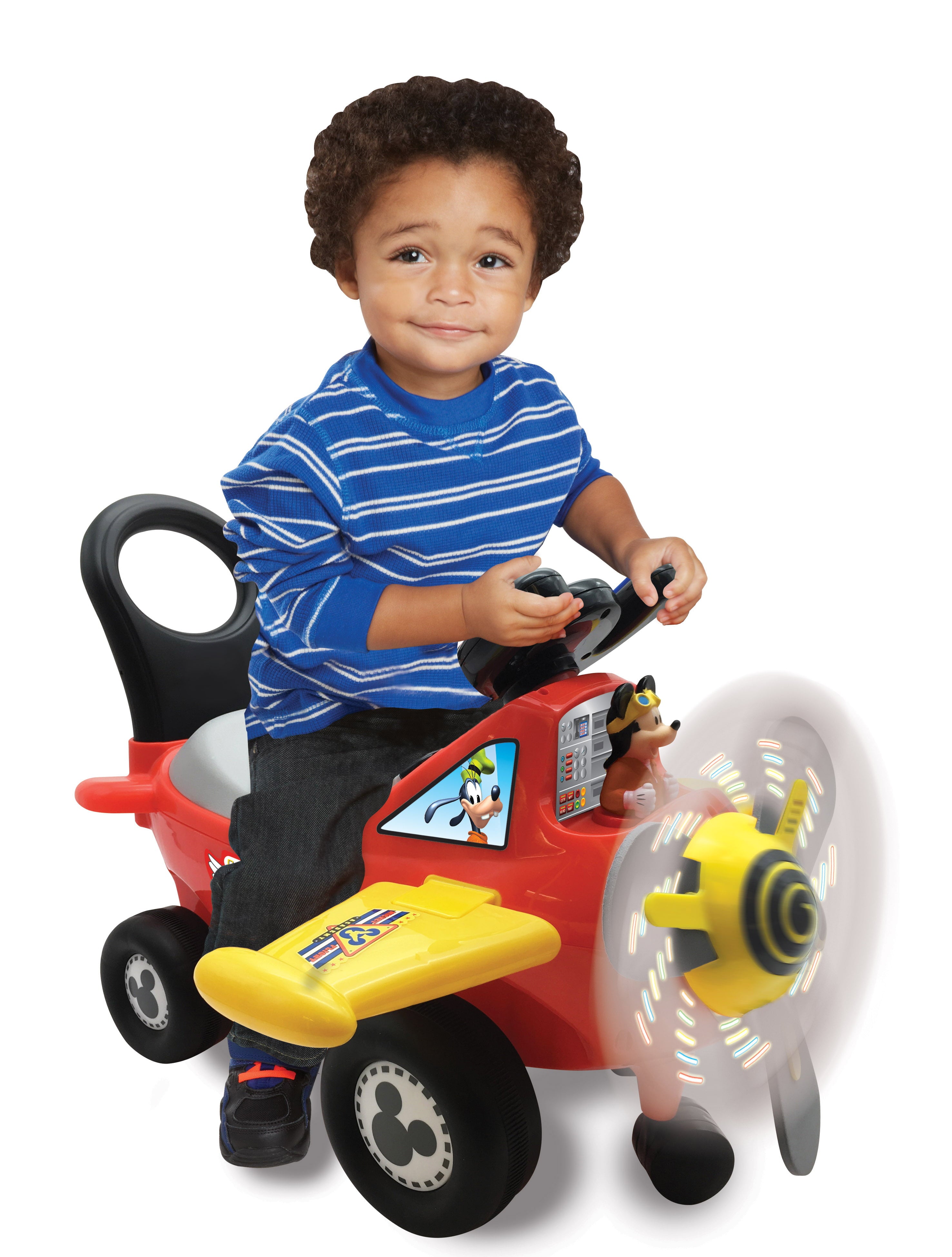 Kiddieland Disney Mickey Mouse Clubhouse Plane Light and Sound Activity Ride-On