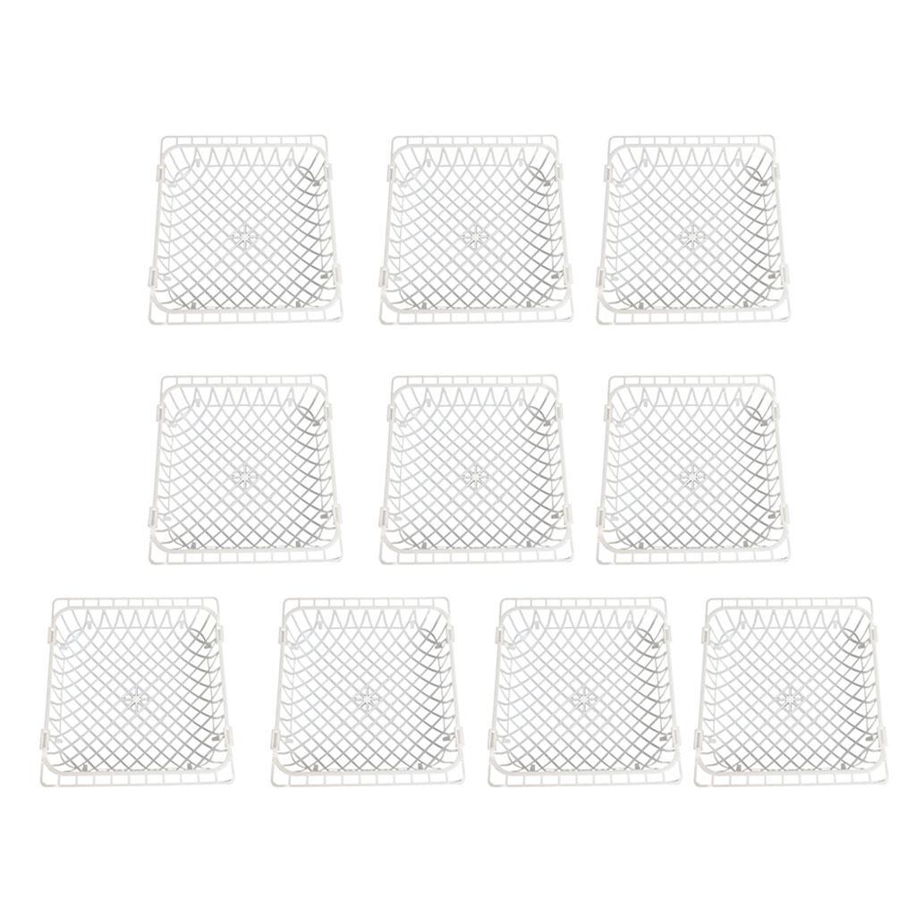 Set of 10 Poultry Breeding Nest Box Chicken Coop House Hatching Eggs