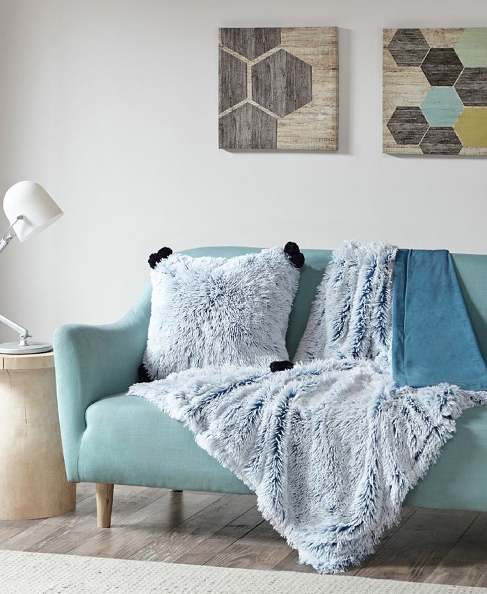 Intelligent Design Emma Shaggy Faux-Fur Throw， 50