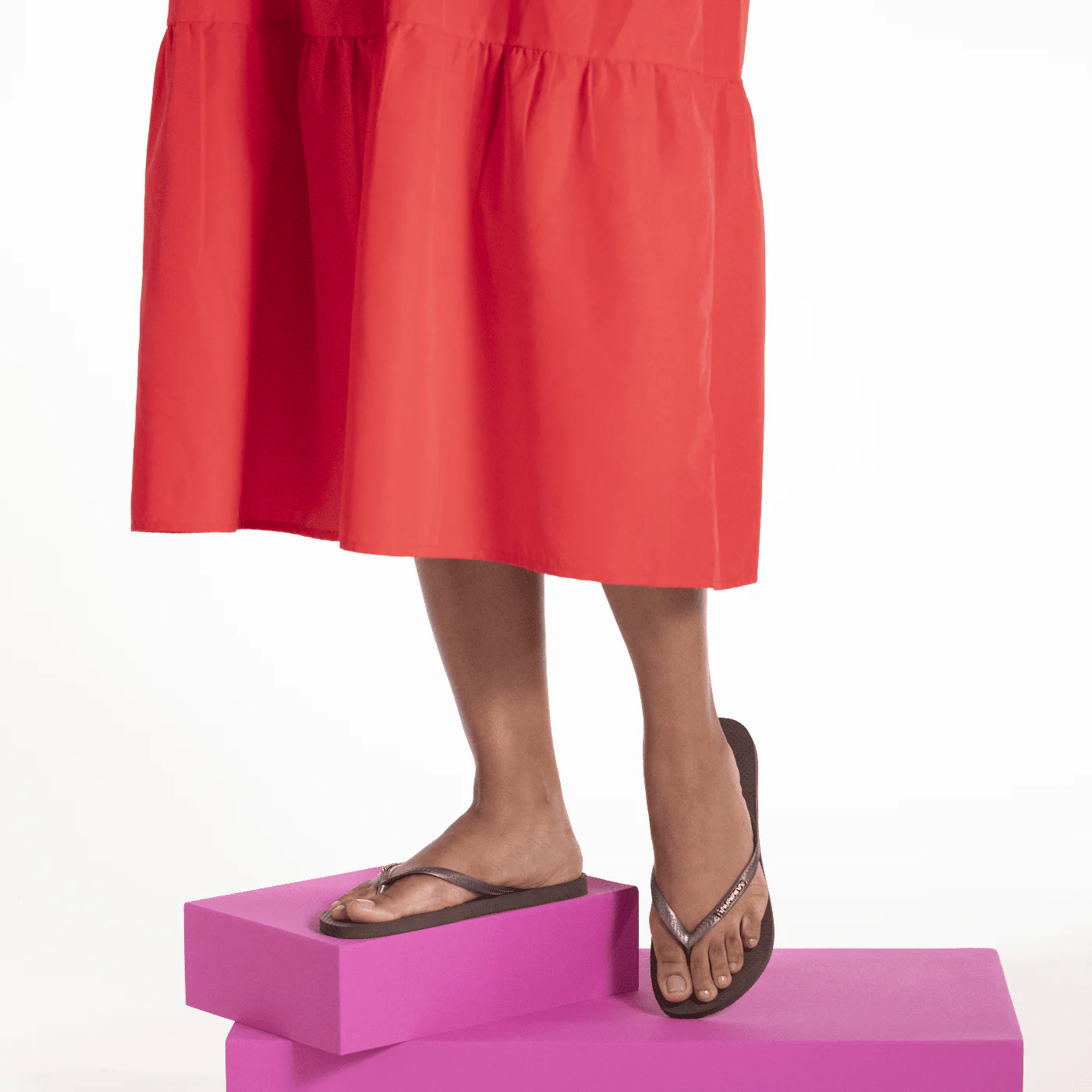 Chinelo Havaianas Slim Logo Metallic