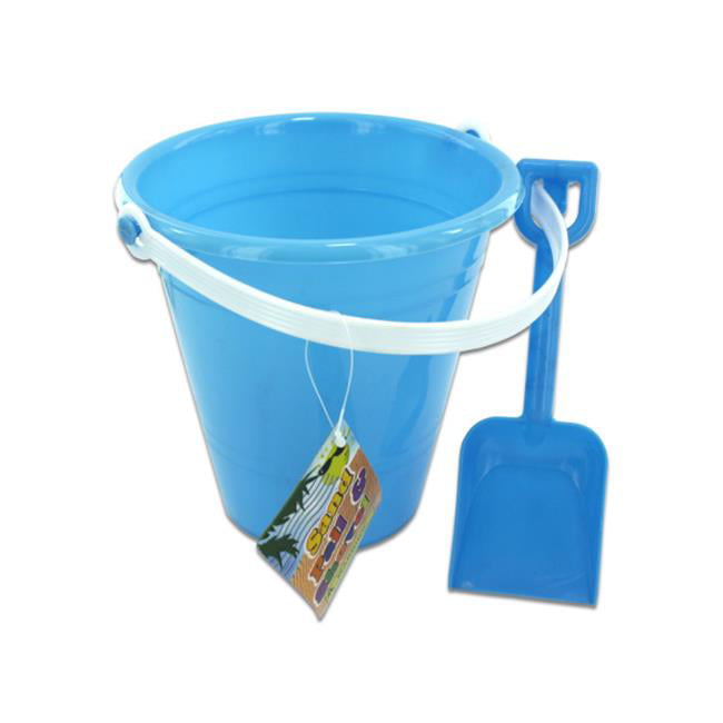 Bulk Buys SK200-36 Solid Colored Beach Pail With Shovel -Pack of 36