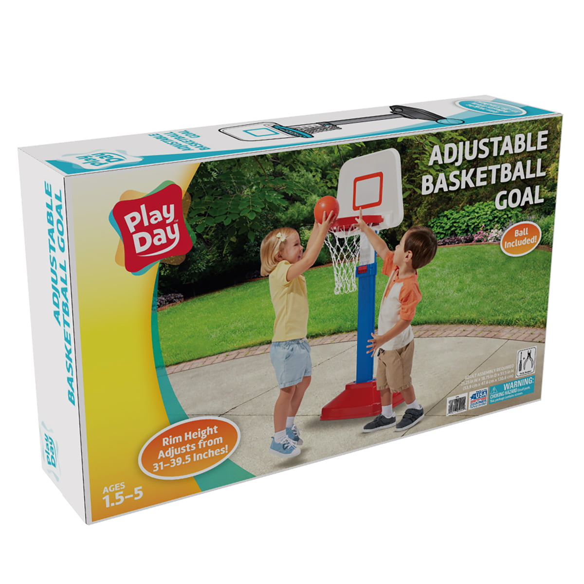 Play Day Jump 'n Slam Basketball Set