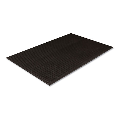 Crown Mats and Matting Ribbed Vinyl Anti-Fatigue Mat | 36 x 60， Black | CWNFL3660BK