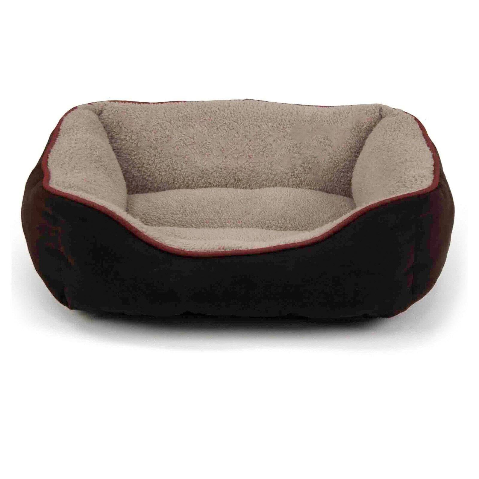 Dallas Manufacturing Company Faux Suede Box Pet Bed